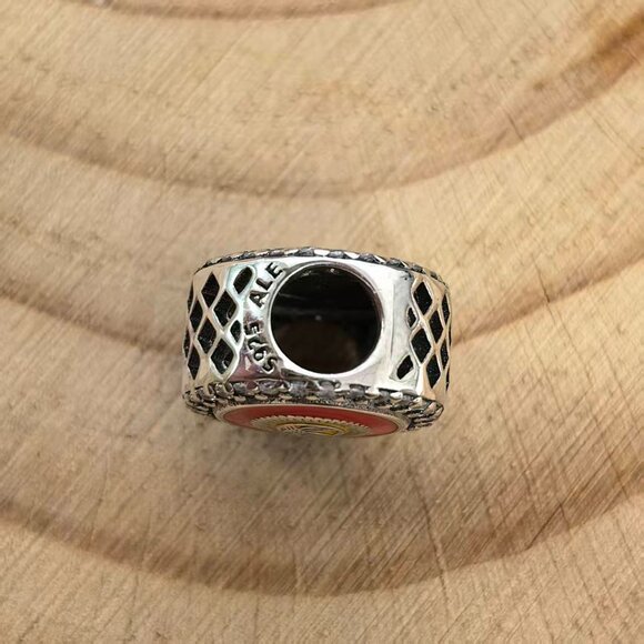 Pandora Kyrgyzstan Flag Charm Pendant, S925 Silver Jewelry - Picture 4 of 4